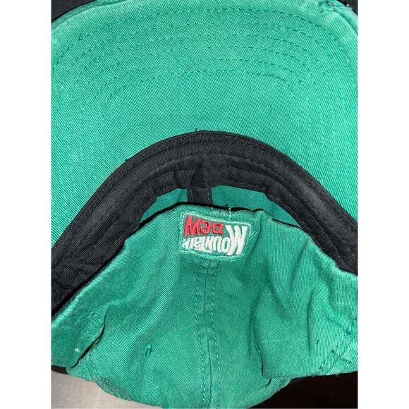 Mountain Dew Logo Hat Cap One Size Fitted Distressed - Picture 3 of 5